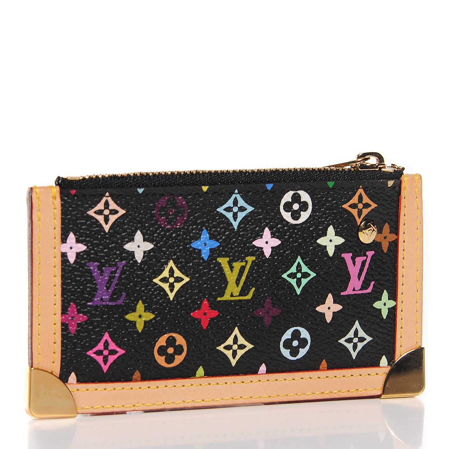 Monogram Multicolor Key Pouch Black