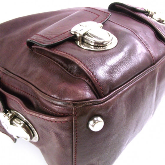Marc Jacobs Leather Large Multipocket Maroon 5 of 12