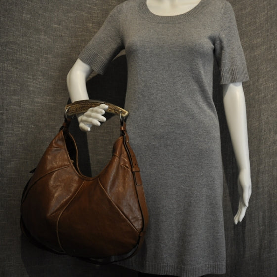 Leather Large Mombasa Horn Bag