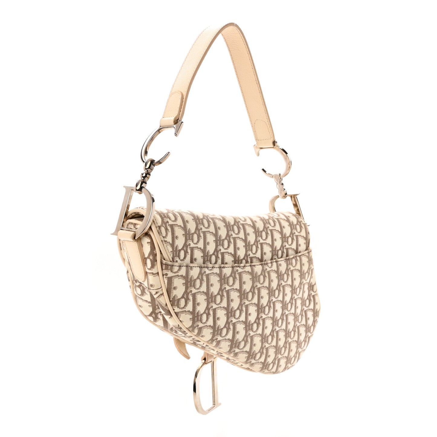 Monogram Vintage Flowers Saddle Bag Beige