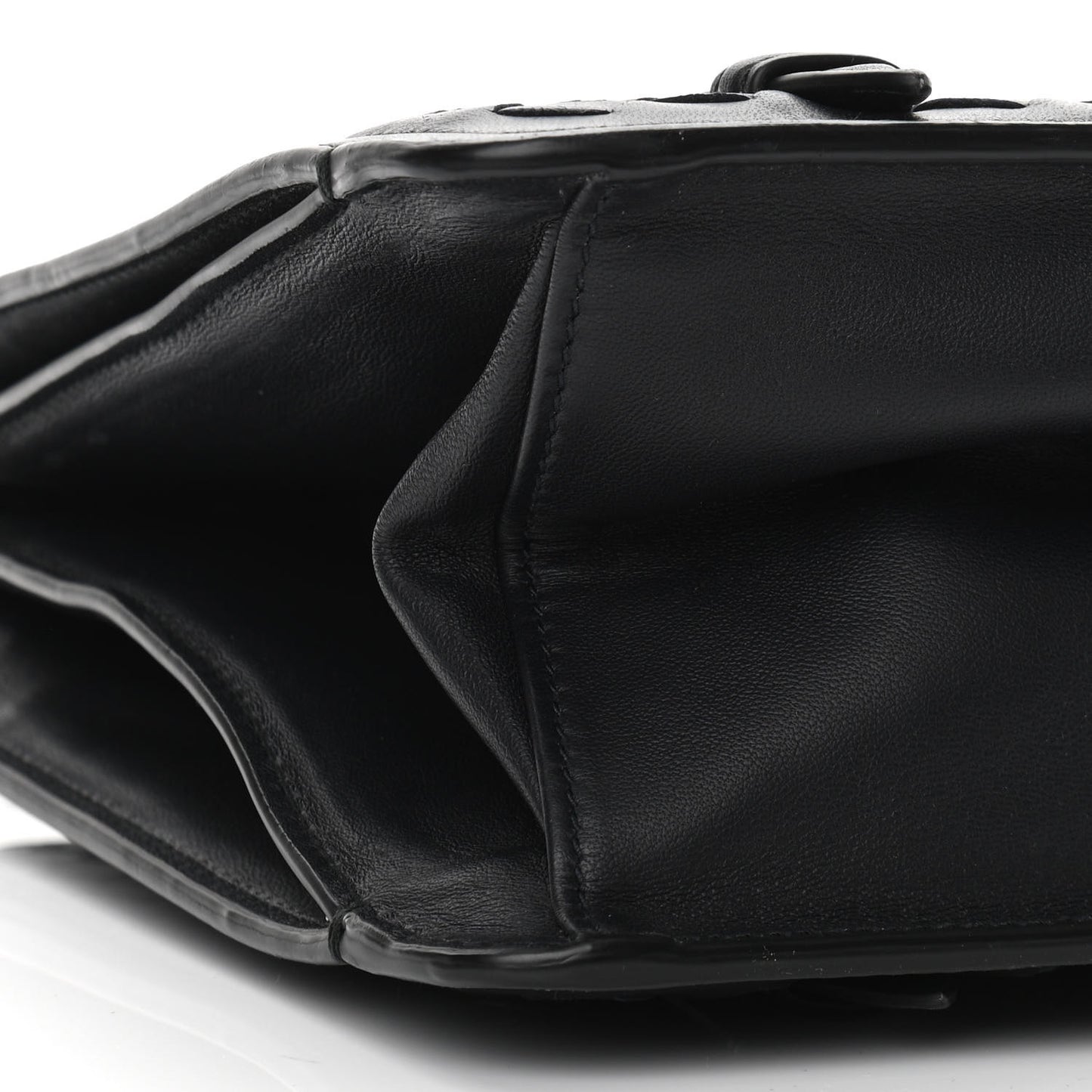 Nappa Intrecciato Shoulder Bag Black