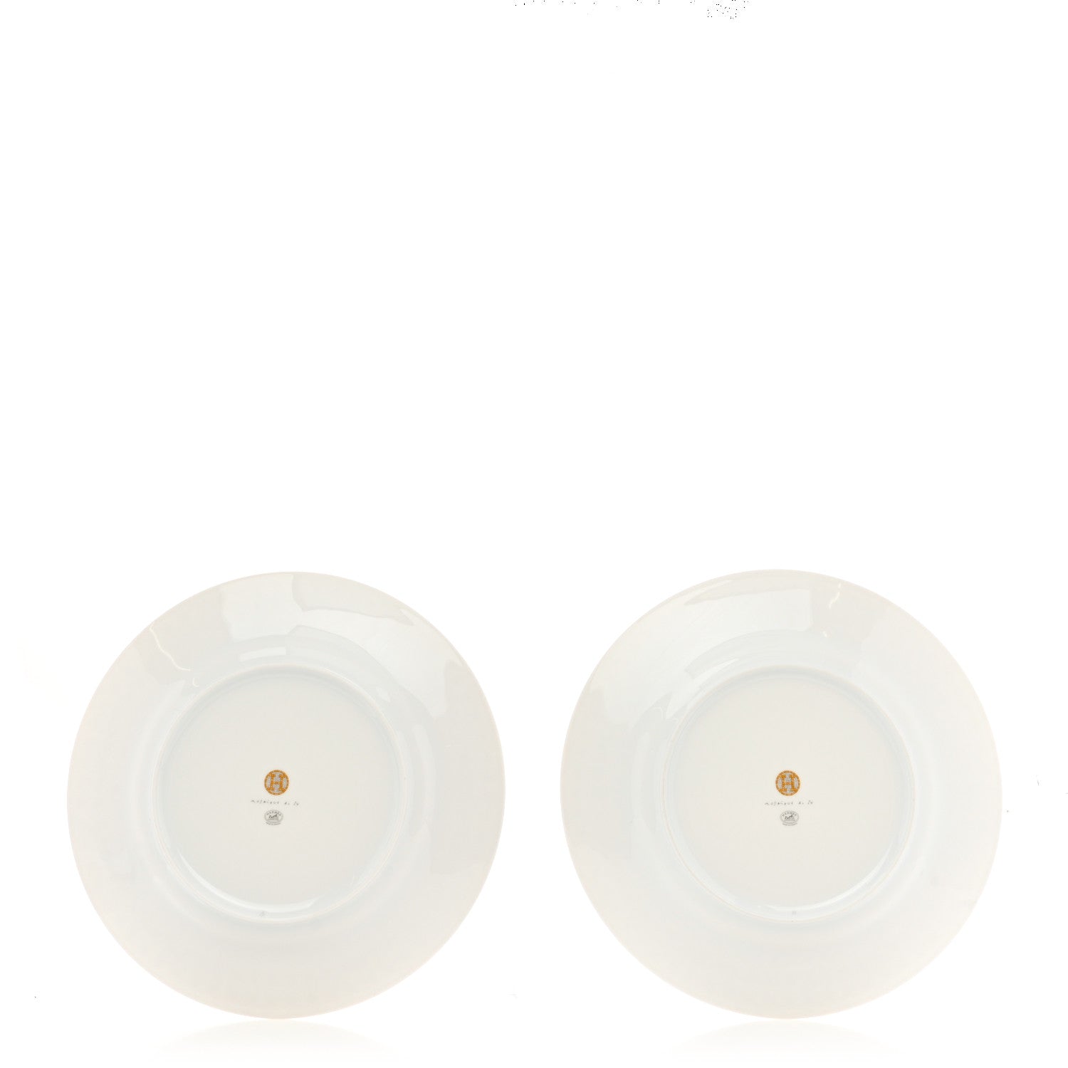 Hermes Porcelain Mosaique Au 24 Gold Dinner Plate Set of 2 3 of 8