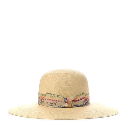 Hermes Panama Straw Brisa Brides De Gala Hat 56 Naturel Multicolore 4 of 9