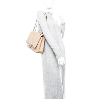 Chanel Caviar Quilted Maxi Double Flap Beige 2 of 10
