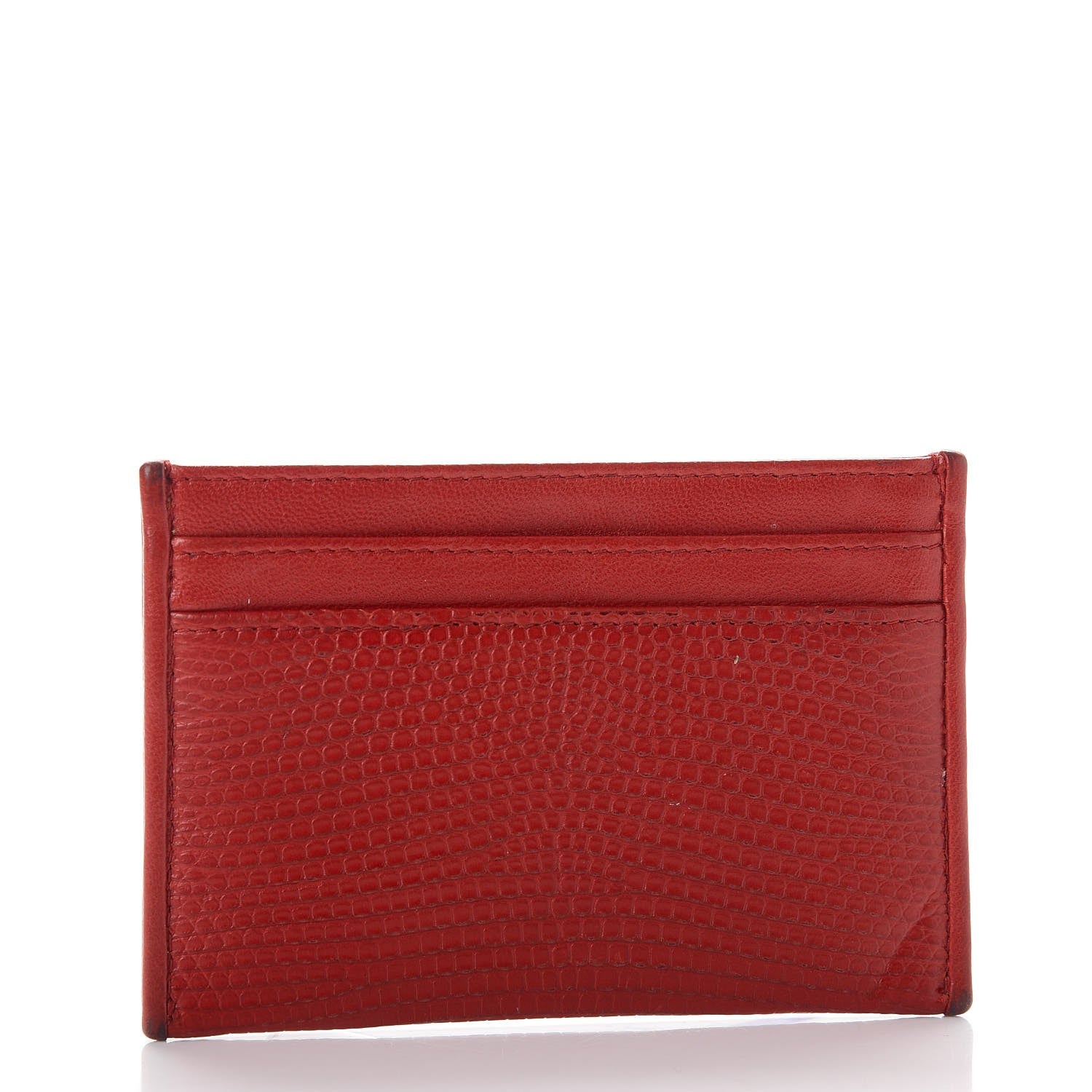 Chanel Lizard Card Holder Red 3 of 14