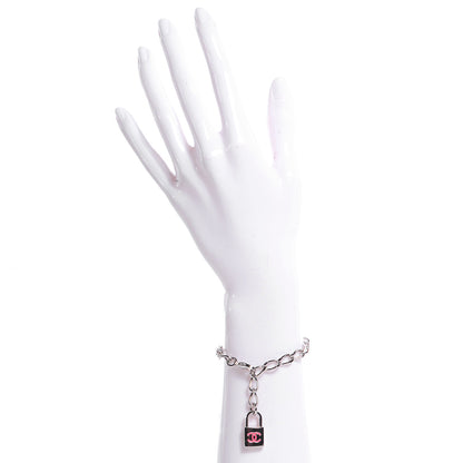 Chanel Padlock CC Bracelet Pink 2 of 5