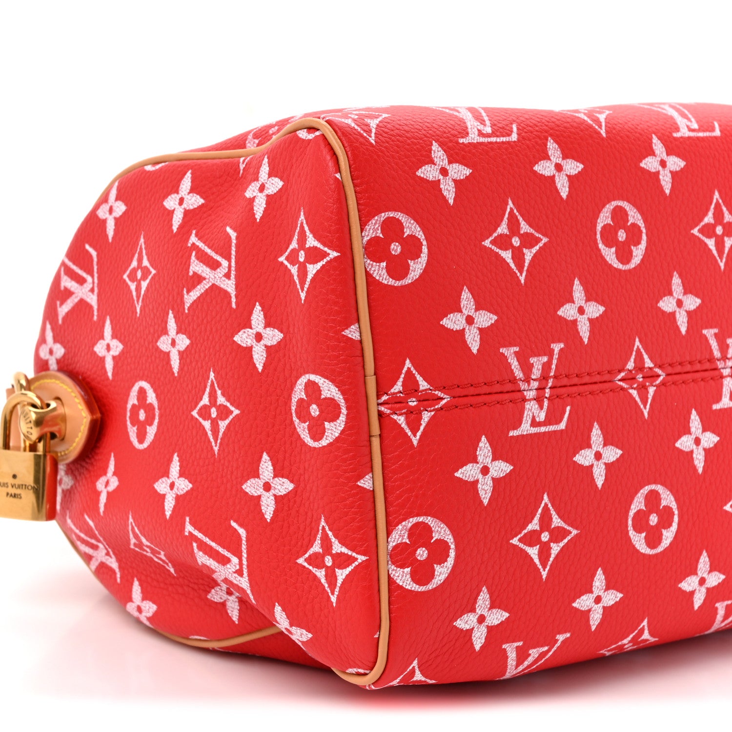 Louis Vuitton Soft Calfskin Monogram Speedy P9 Bandouliere 25 Red 11 of 12