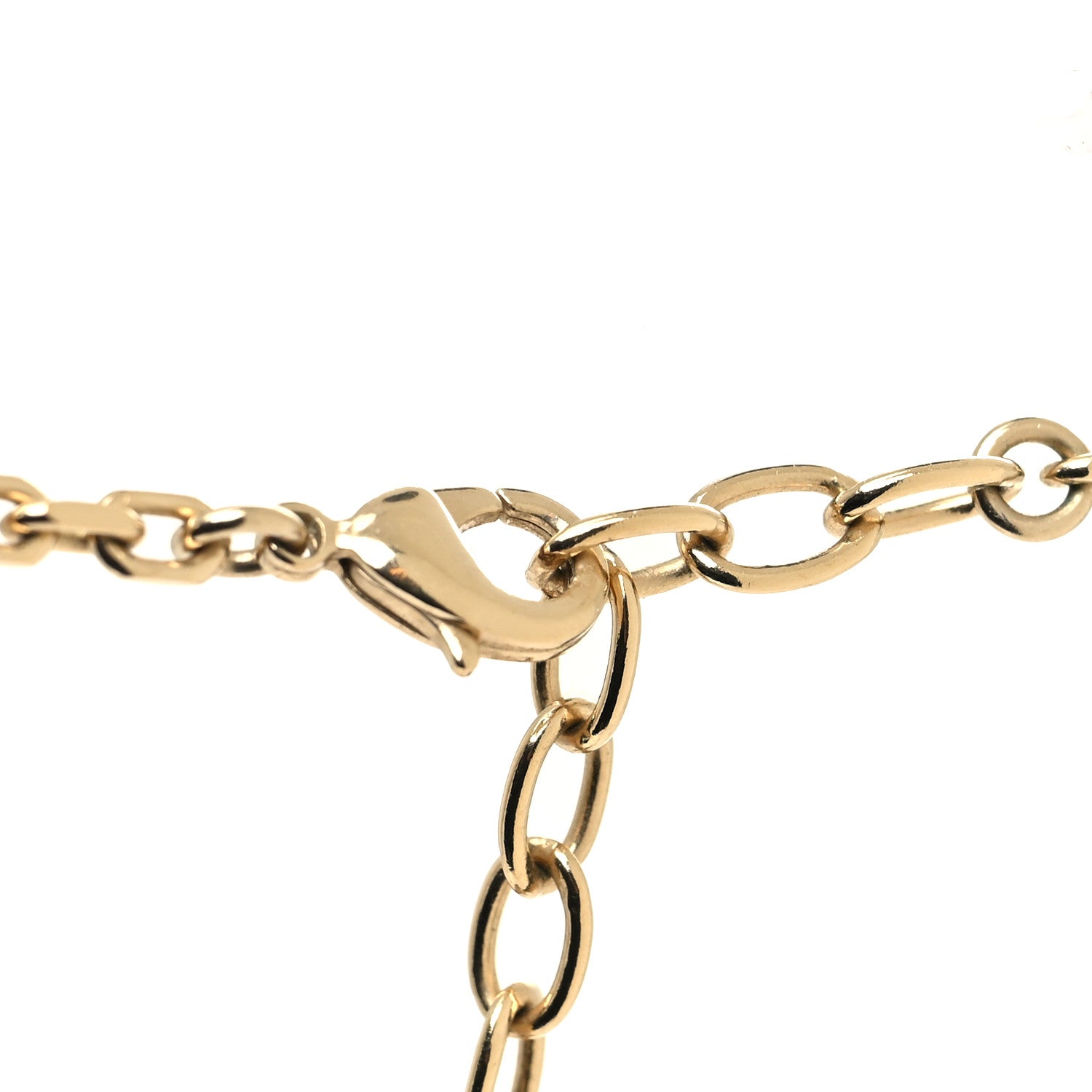 Chanel Crystal CC Cross Drop Pendant Necklace Gold 4 of 5