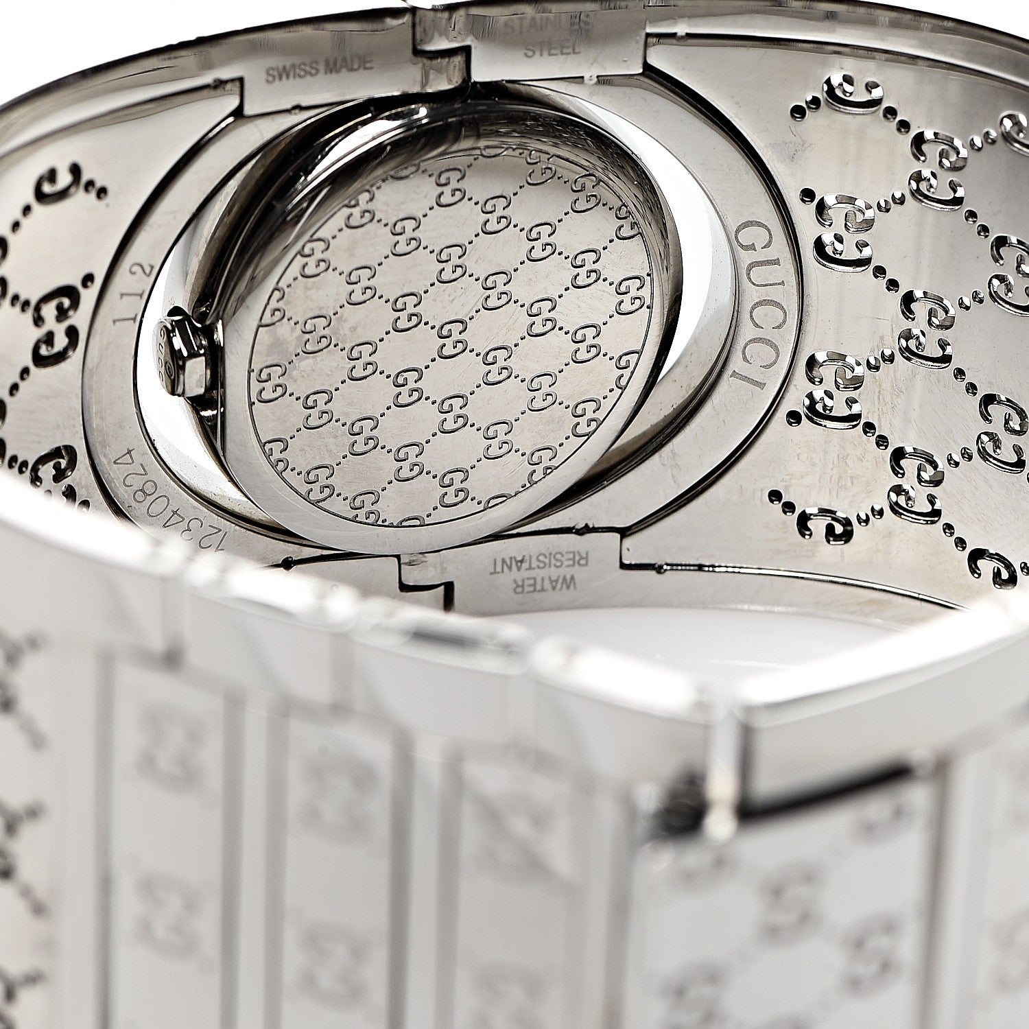 Gucci Stainless Steel Mother of Pearl 33mm Twirl Quartz Watch 4 of 6