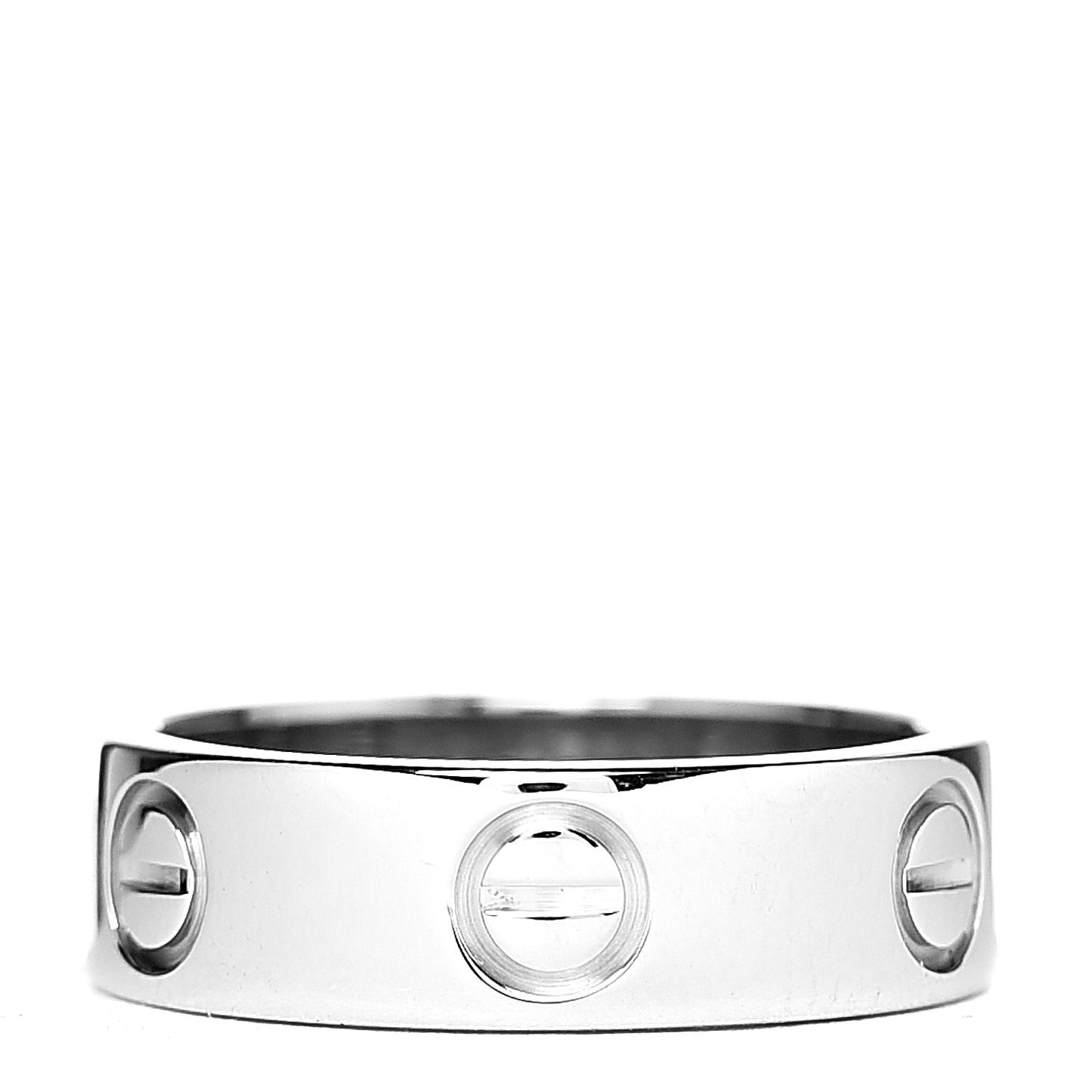 18K White Gold 5.5mm LOVE Ring 51 5.75