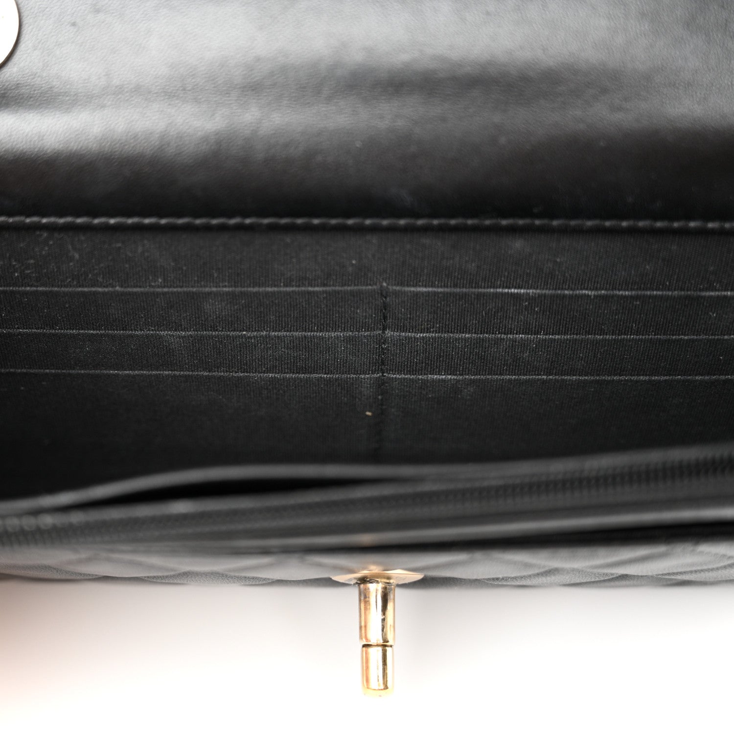 Chanel Lambskin Quilted Trendy CC Wallet On Chain WOC Black 6 of 15