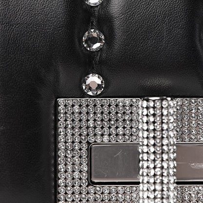 Tom Ford Lambskin Quilted Crystal Small Natalia Chain Bag Black 14 of 19