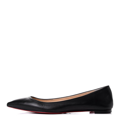Christian Louboutin Shiny Nappa Ballalla Flats 37 Black 1 of 4