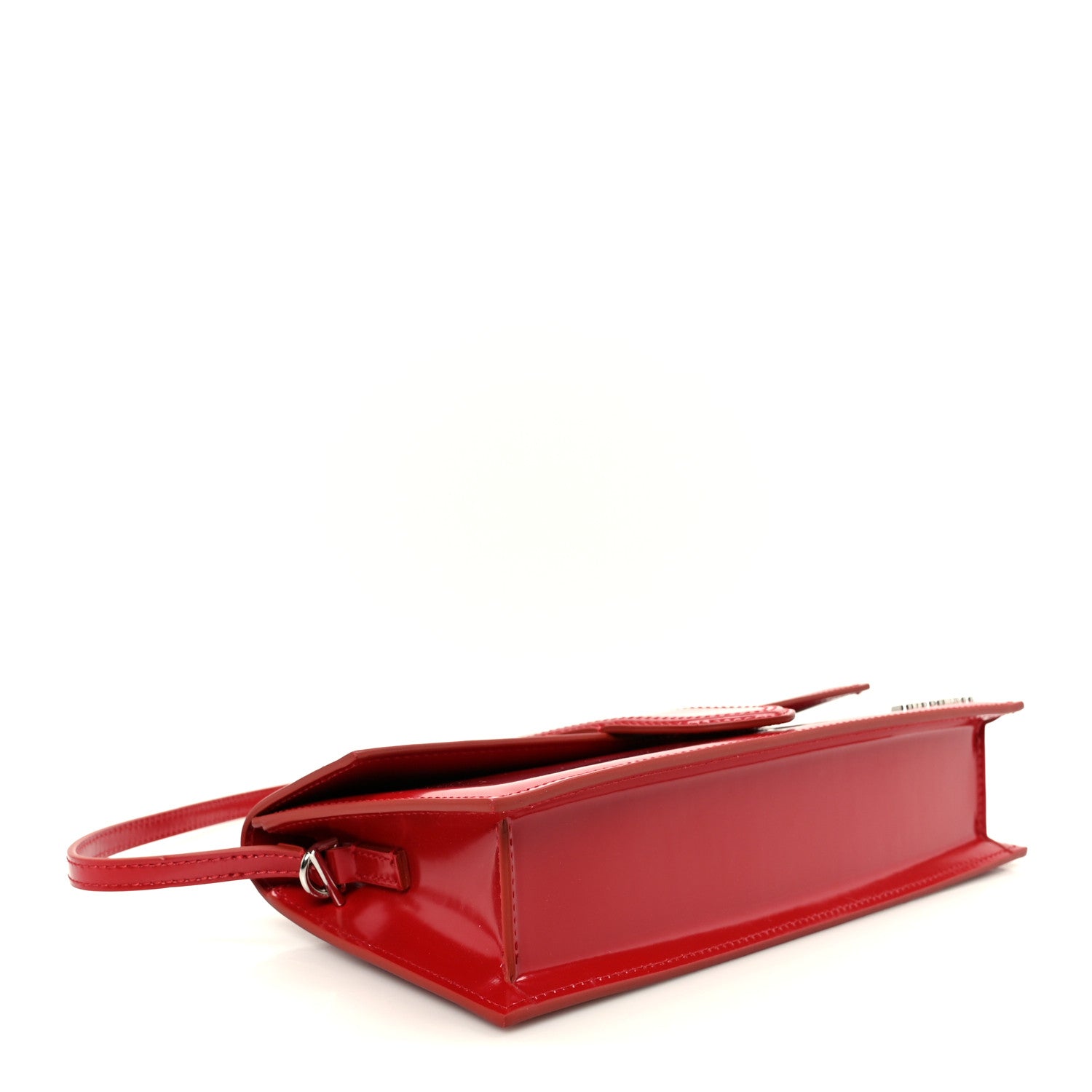 Jacquemus Glazed Calfskin Le Bambino Long Red 4 of 10