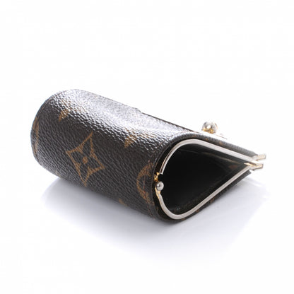 Louis Vuitton Monogram Mini Kiss Lock Coin Purse 4 of 6