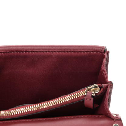 Valentino Garavani Calfskin Rockstud Wallet on Chain Camelia 12 of 13