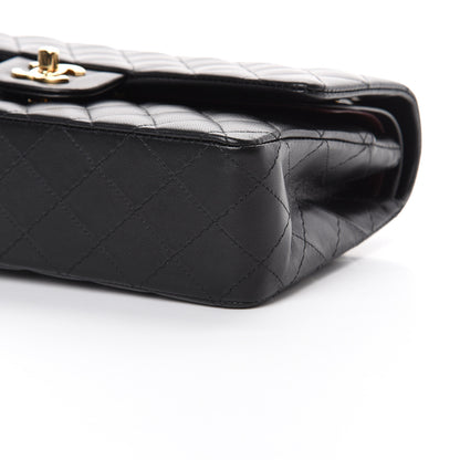 Chanel Lambskin Quilted Medium Double Flap Black 12 of 15
