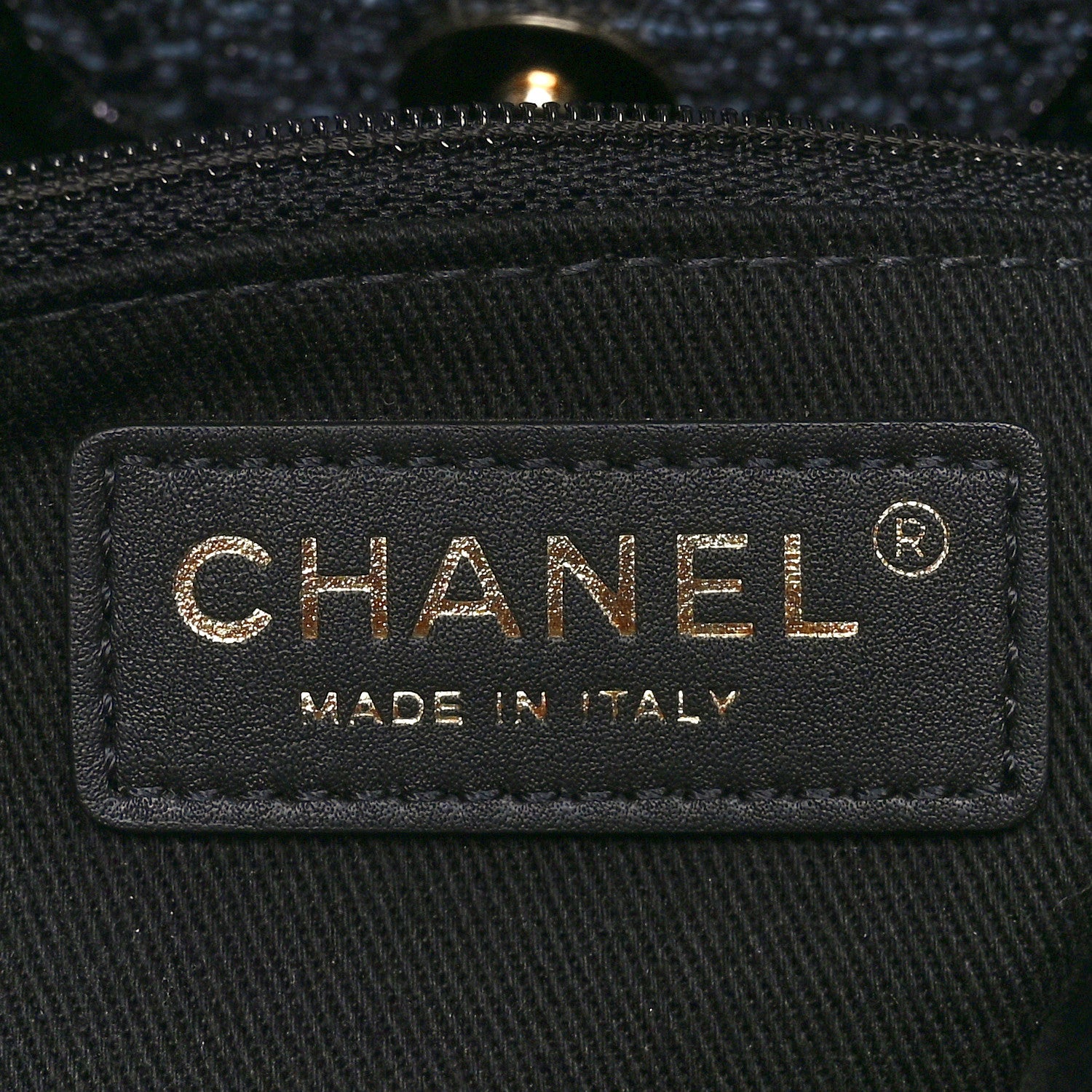 Chanel Lurex Boucle Medium Deauville Tote Black 7 of 10