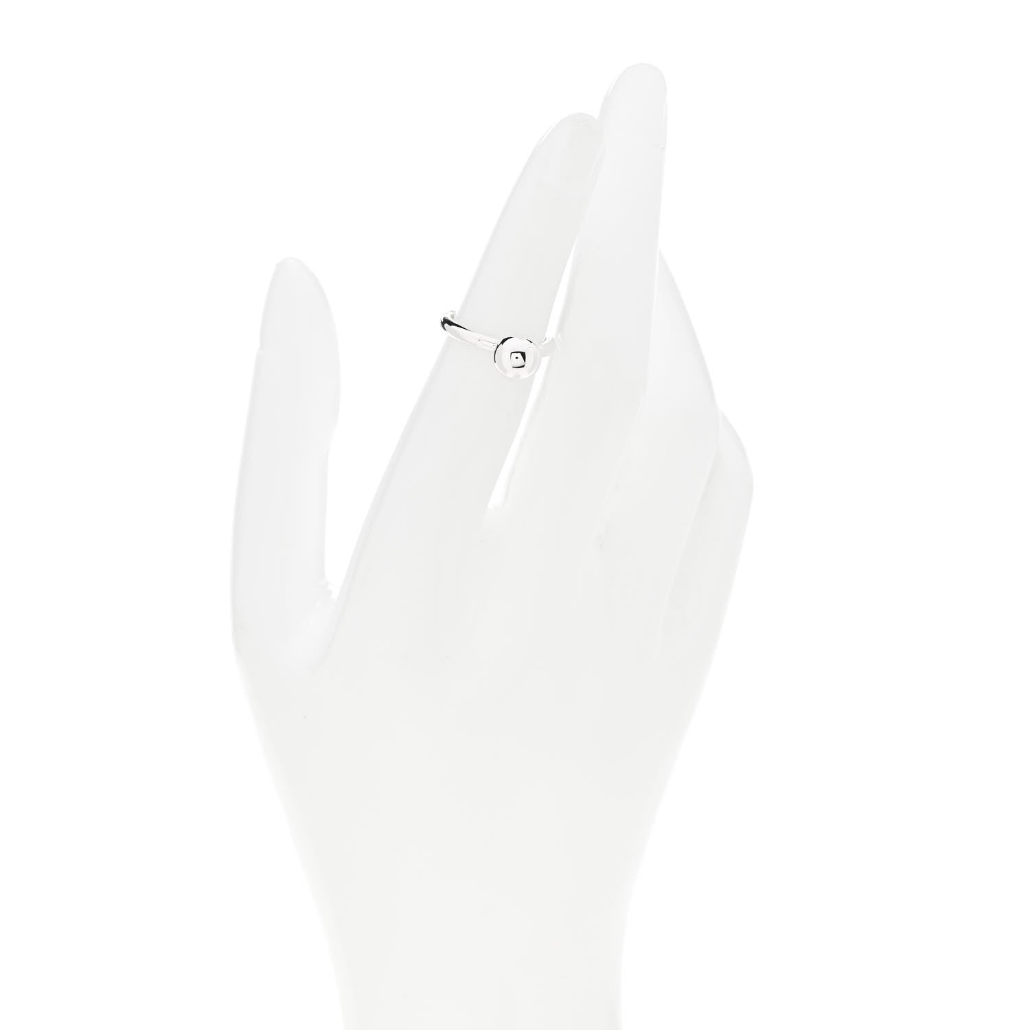 Tiffany Sterling Silver 8mm Hardwear Ball Ring 47 4 2 of 6