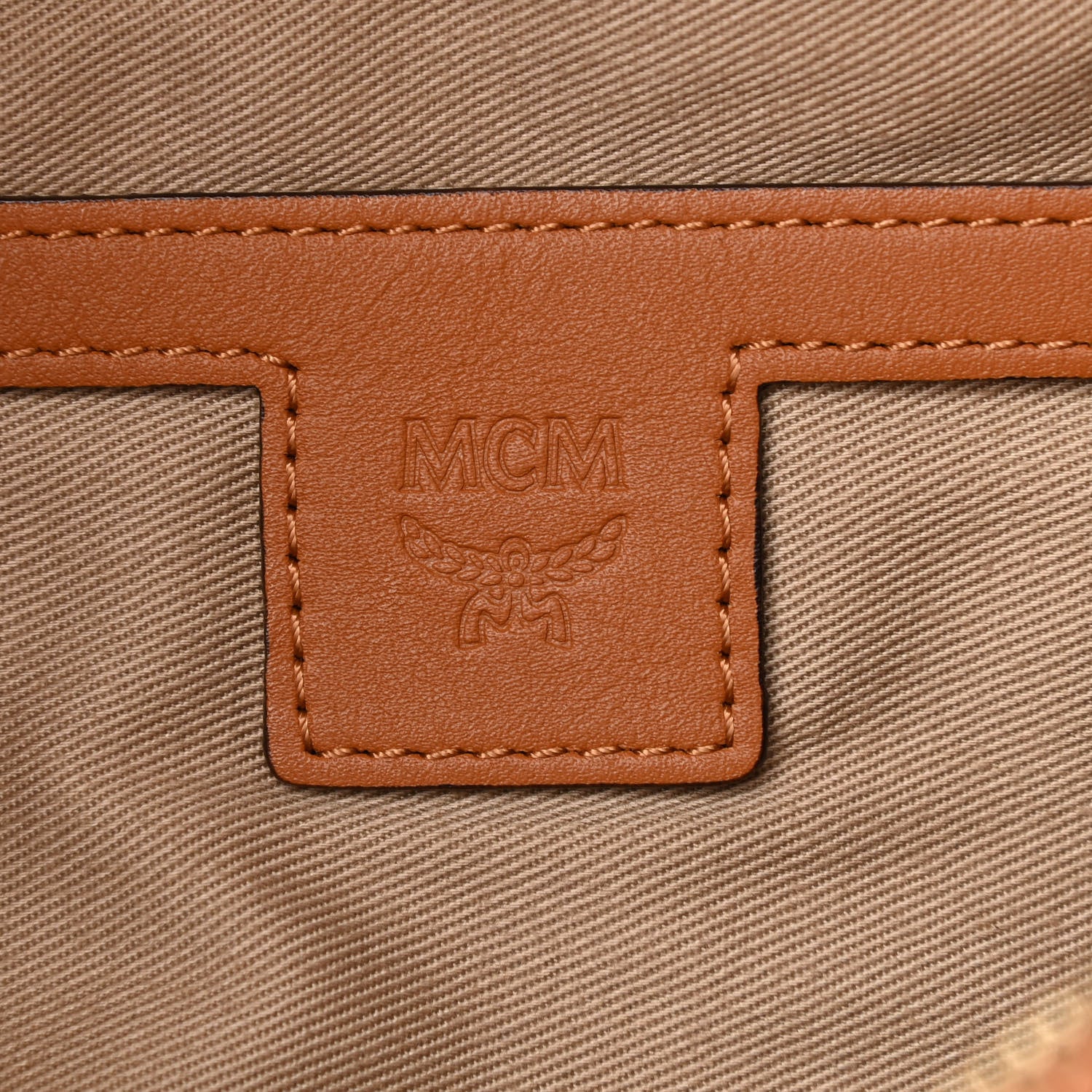 MCM Visetos Belt Bag Cognac 5 of 9