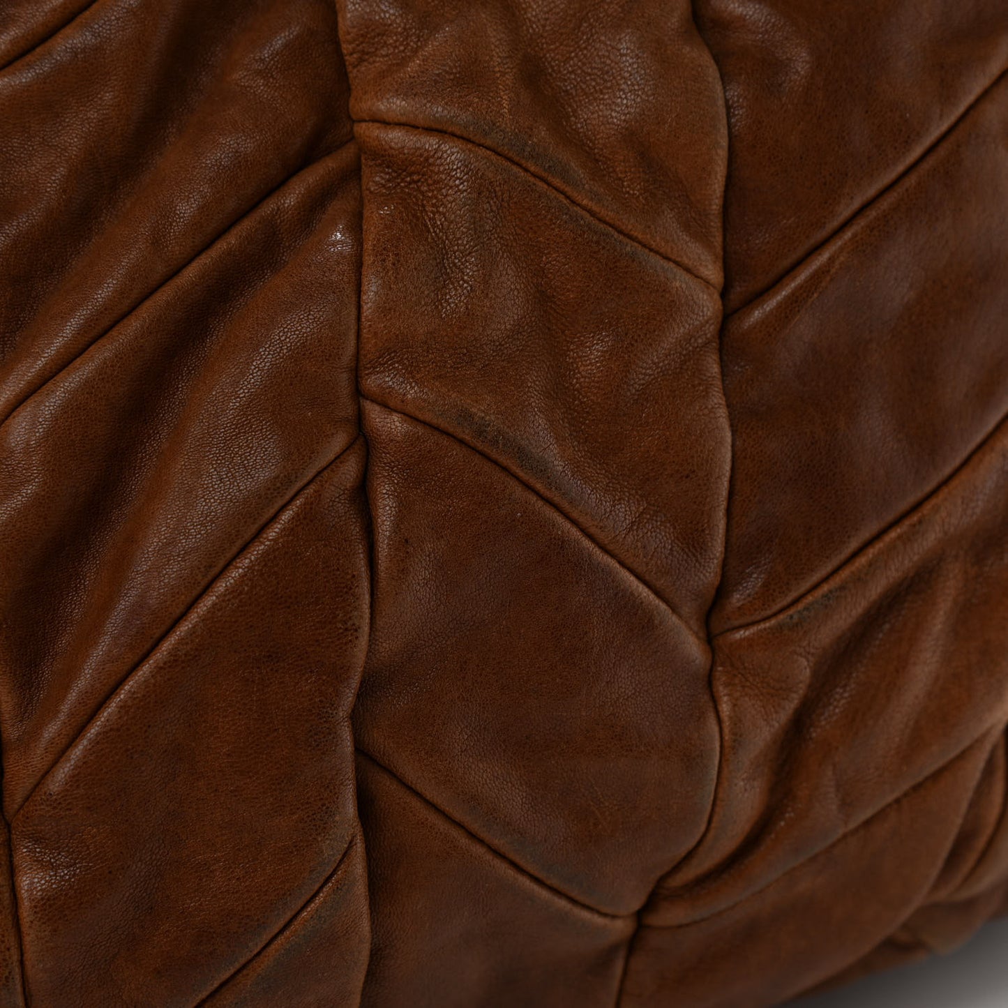 Nappa Large Patchwork Tote Brown