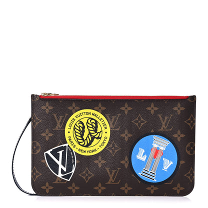 Louis Vuitton Monogram World Tour Neverfull MM GM Pochette 1 of 16