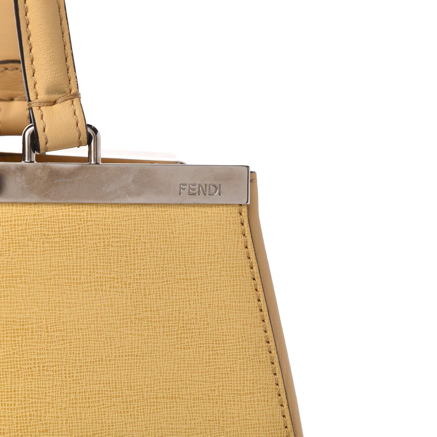 Fendi Vitello Elite Flamingo Large 3Jours Tote Giallo Alchemy 10 of 10