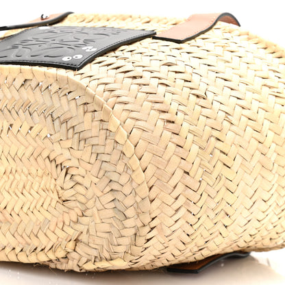 Loewe X MY NEIGHBOR TOTORO Raffia Dust Bunnies Basket Tote Bag Black Tan 9 of 9