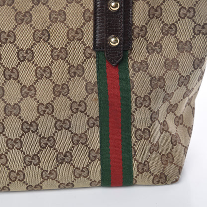 Gucci Monogram Medium Jolicoeur Tote Dark Brown 19 of 19