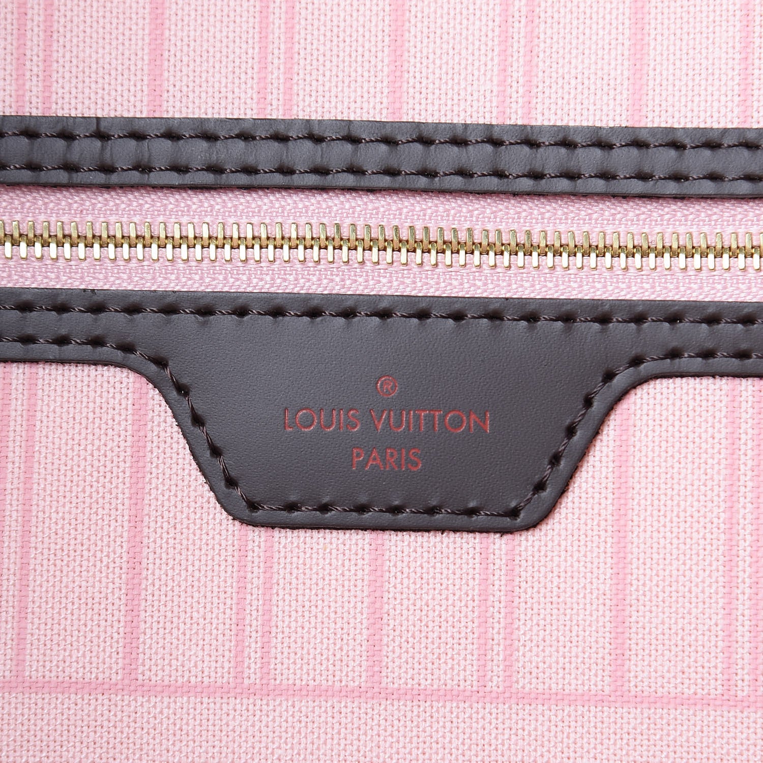 Louis Vuitton Damier Ebene Neo Neverfull MM Rose Ballerine 7 of 11