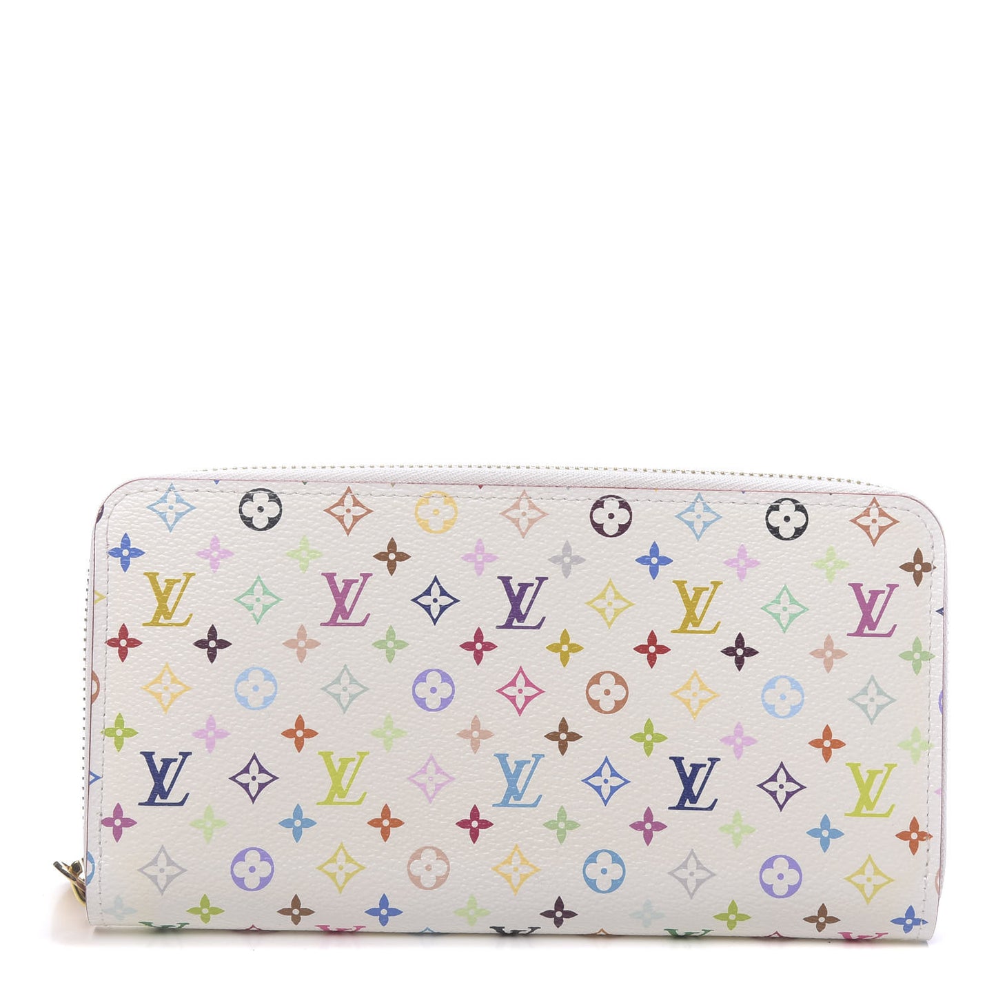 Monogram Multicolor Zippy Wallet White Litchi