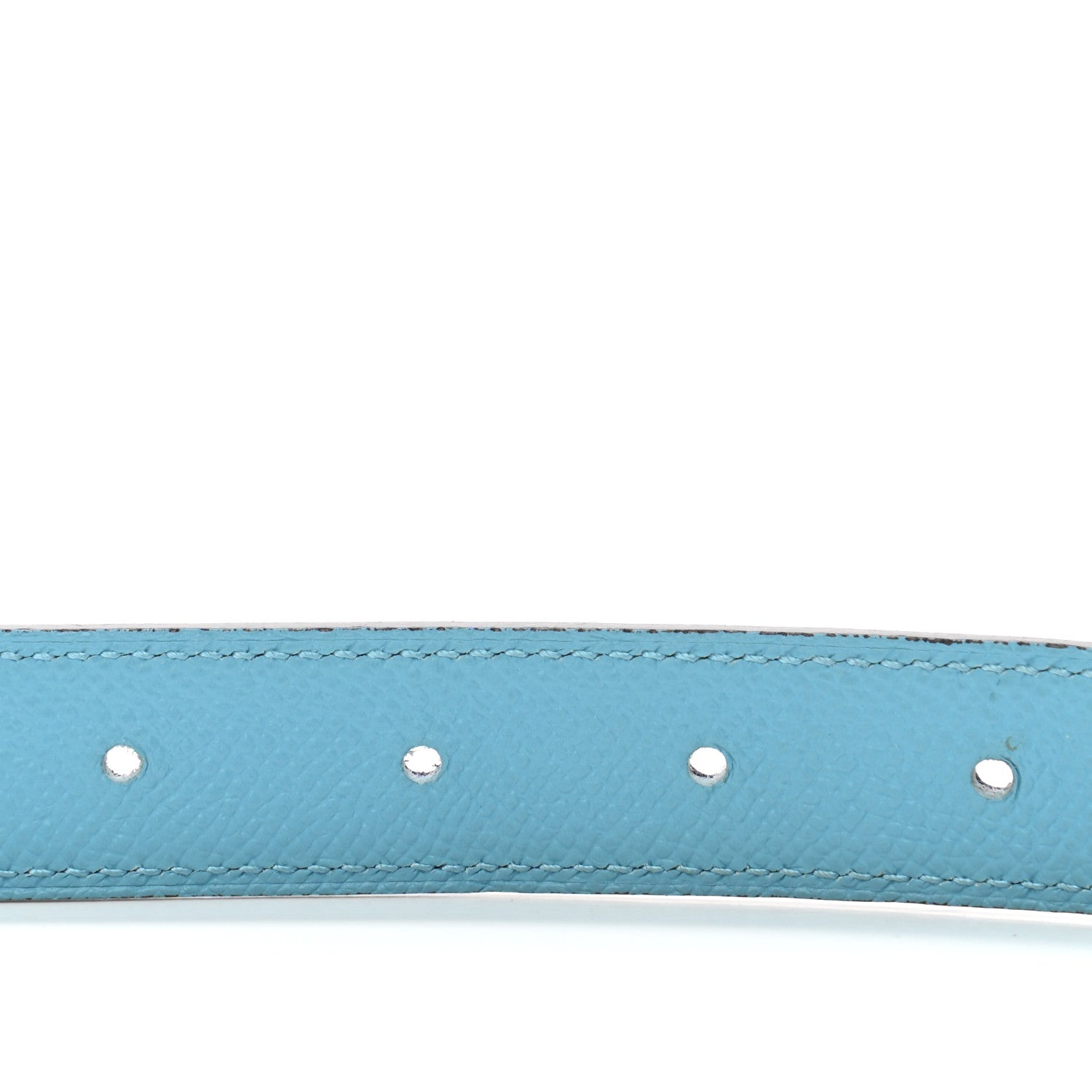 Hermes Swift Epsom 24mm Mini Martelee Constance Belt 80 Bleu Saphir Bleu Atoll 3 of 7