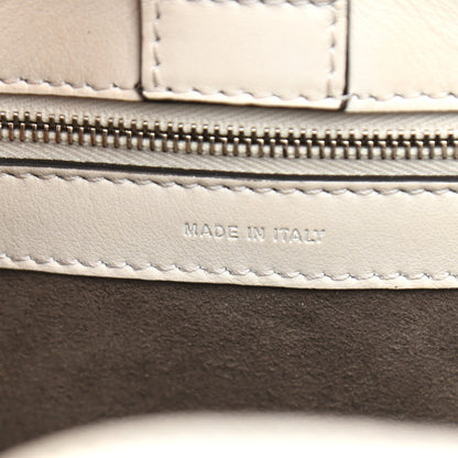Fendi Vitello Century Opaco F is Fendi Bi-Color Small Runaway Satchel White Ice Black 6 of 15