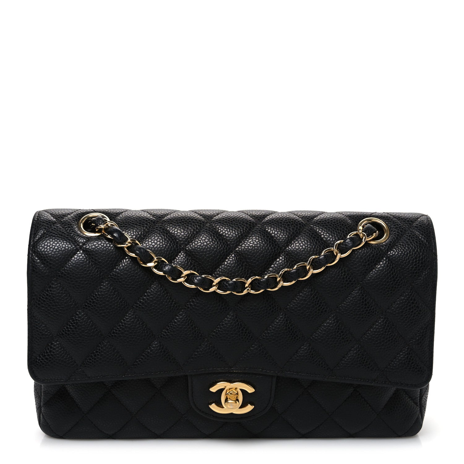 Chanel Caviar Quilted Medium Double Flap Black 1 of 10