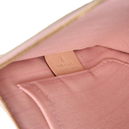 Louis Vuitton Damier Azur Neverfull MM GM Pochette Rose Ballerine 7 of 7