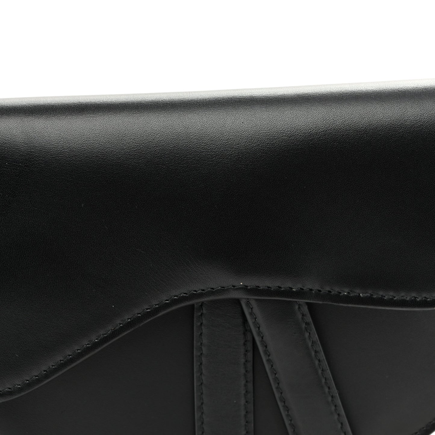 Calfskin Saddle Belt Bag Black