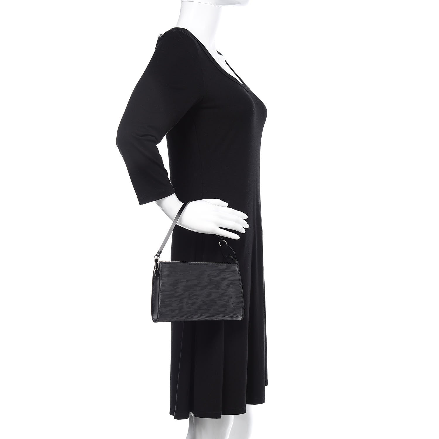 Louis Vuitton Epi Pochette Accessories 24 Black 1 of 7