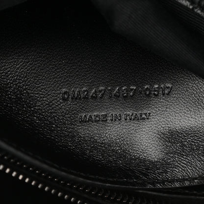 Saint Laurent Calfskin Crocodile Embossed Medium West Hollywood Monogram Fold-Over Black 13 of 23
