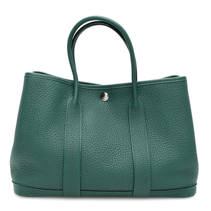 Hermes Negonda Garden Party Tote 30 TPM Malachite 1 of 10