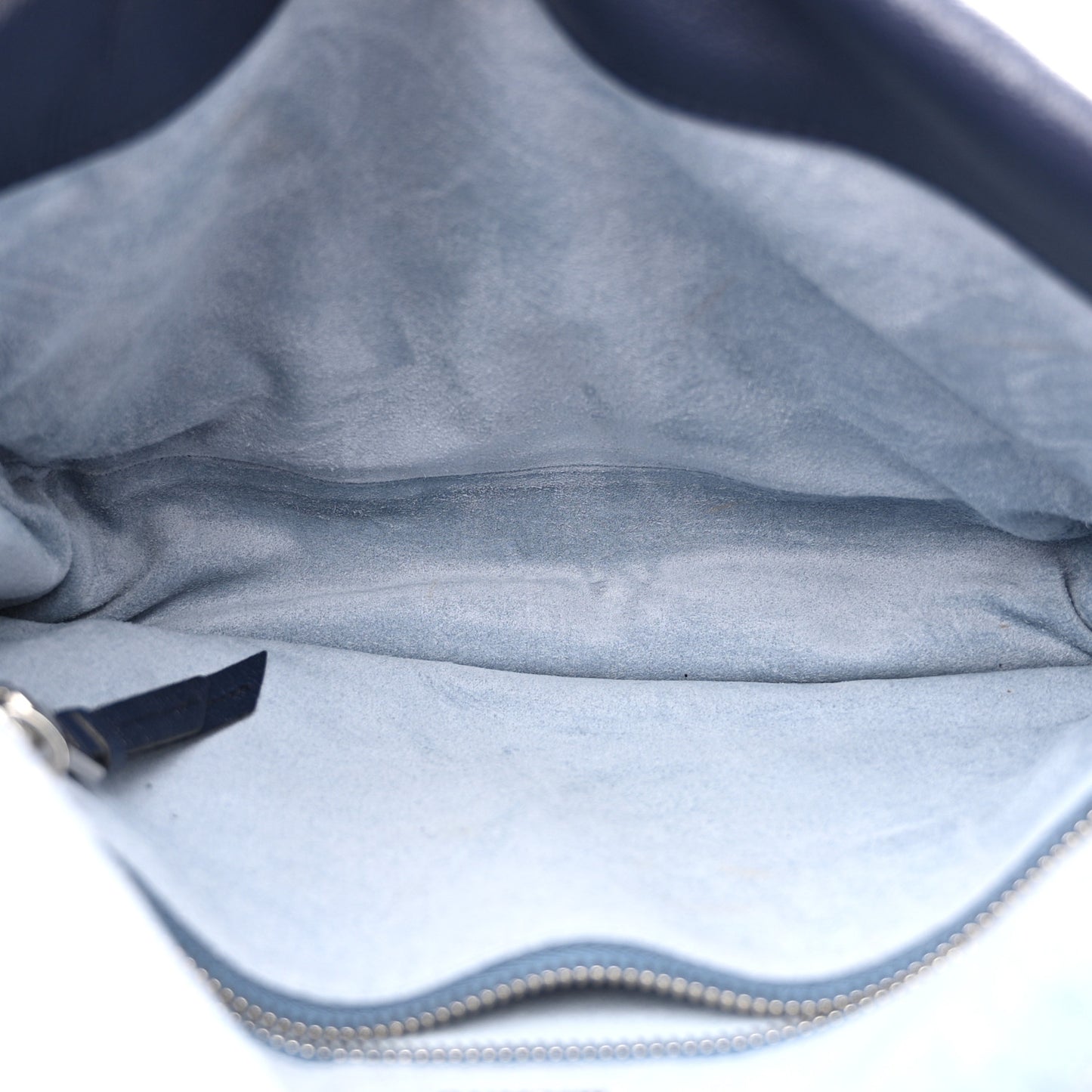 Glace Calf Etiquette Flap Inchiostro Astrale