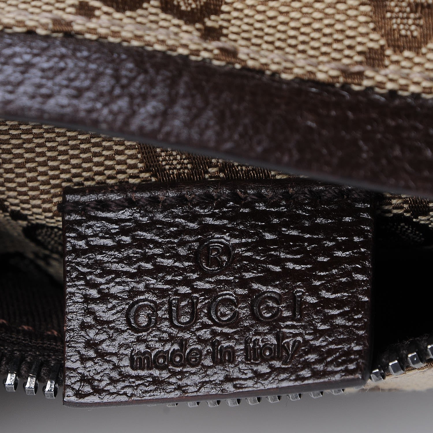 Gucci Monogram Web Belt Bag Dark Brown 8 of 8