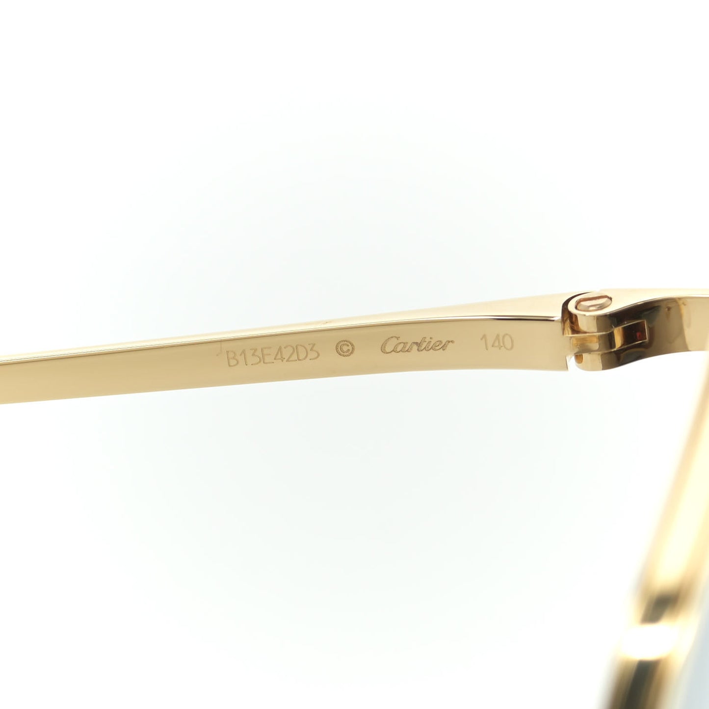 Panthere De Cartier Cat Eye Sunglasses Gold