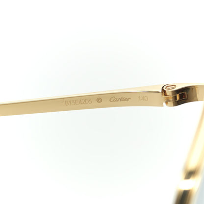 Cartier Panthere De Cartier Cat Eye Sunglasses Gold 6 of 7