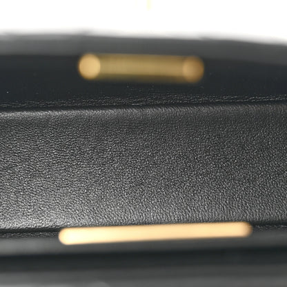 Chanel Lambskin Quilted Small Flap Top Handle Bag Black 5 of 10