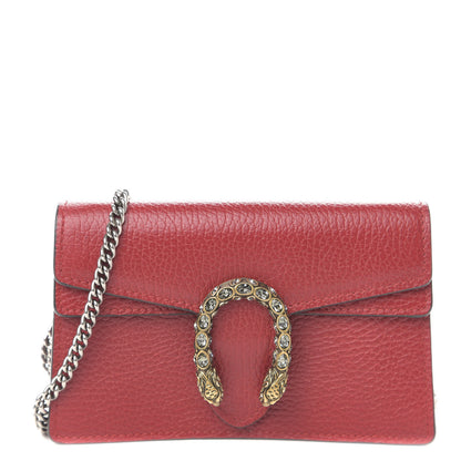 Gucci Calfskin Super Mini Dionysus Shoulder Bag Hibiscus Red 1 of 10