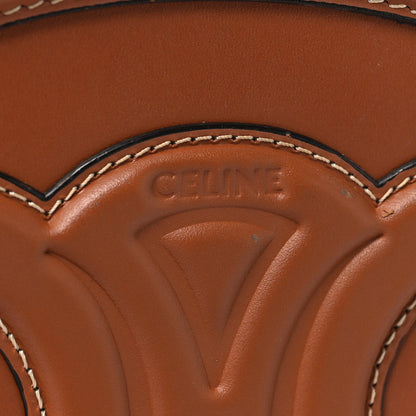 Celine Smooth Calfskin Cuir Triomphe Oval Bag Tan 5 of 11