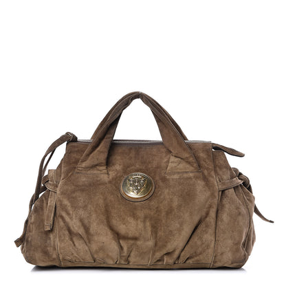 Gucci Suede Medium Hysteria Tote Brown 1 of 17