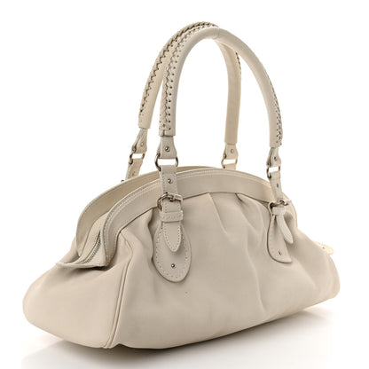 Christian Dior Calfskin My Dior Satchel White 3 of 13