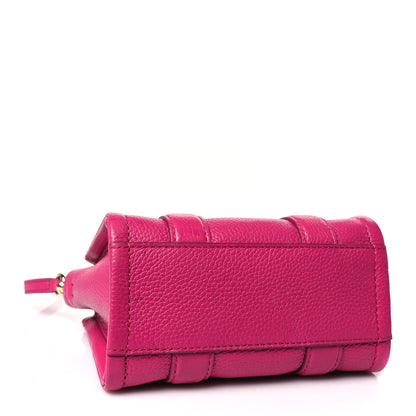 Marc Jacobs Grained Calfskin Mini The Tote Bag Lipstick Pink 4 of 9