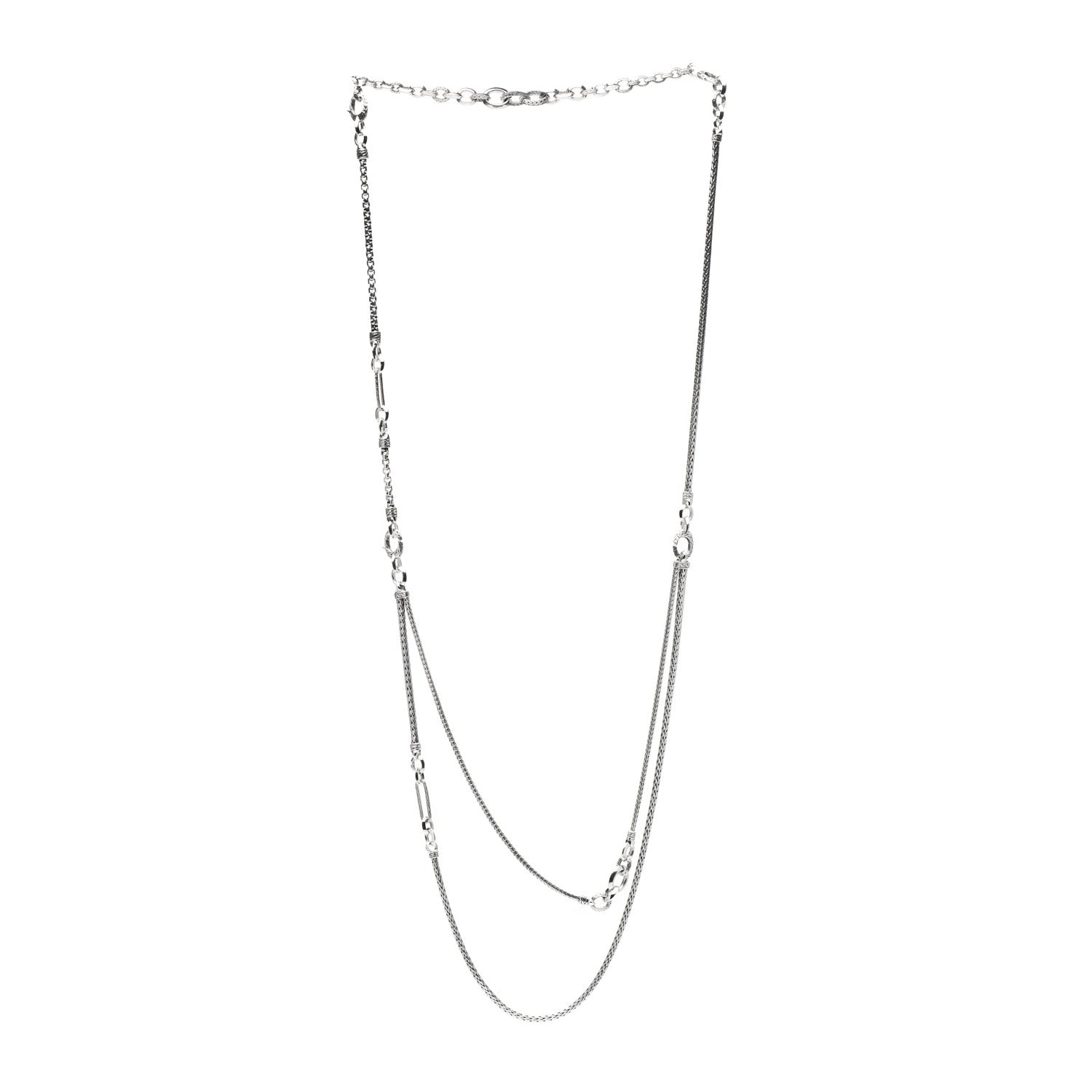 John Hardy Sterling Silver Remix Hero Transformable Necklace 3 of 4